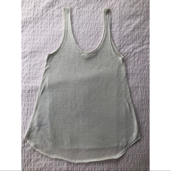 Urban Outfitters Off White Flowy Tank - Picture 2 of 8